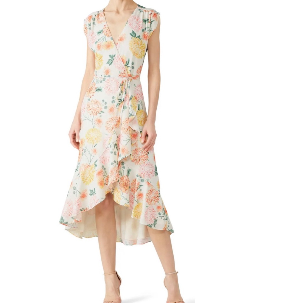 Yumi Kim Santorini Feminine Floral Wrap Dress